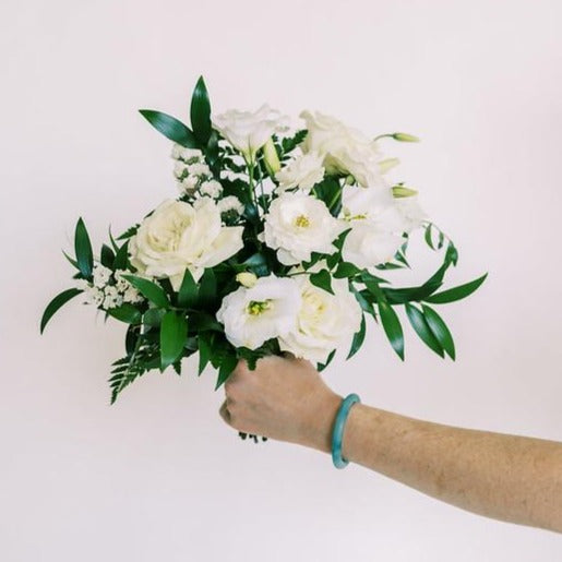 Emerald and Cream Full DIY Bridesmaid Bouquets - Makes 5-6