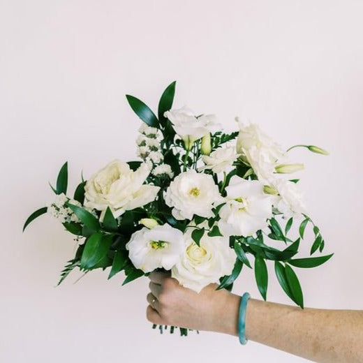 Emerald and Cream Full DIY Bridesmaid Bouquets - Makes 5-6